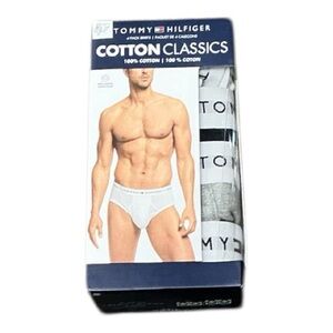 Tommy Hilfiger - NWT -  White Cotton Briefs with Logo Waistband